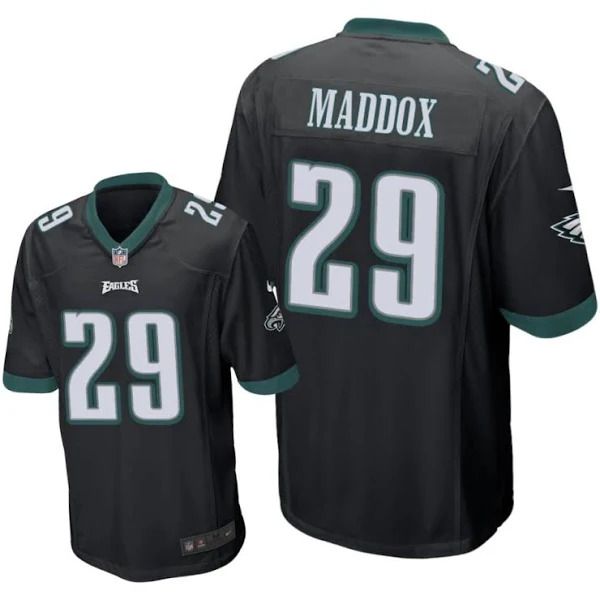 Men Philadelphia Eagles 29 Avonte Maddox Nike Black Game NFL Jersey